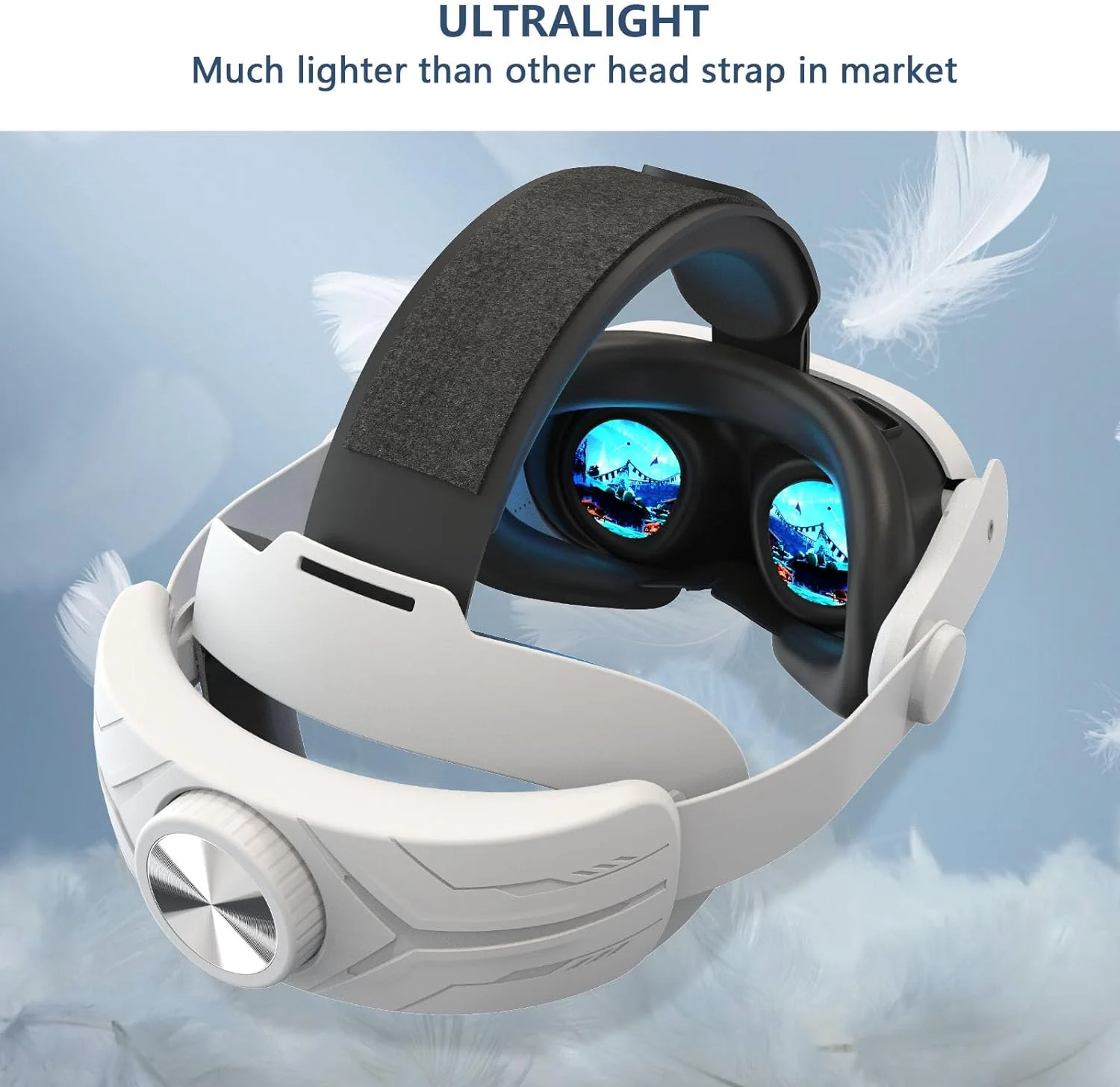 Headset VR yang dapat disesuaikan, tali kepala untuk Meta Quest 3 peningkatan, tali kepala alternatif untuk Meta Quest 3 Aksesori VR