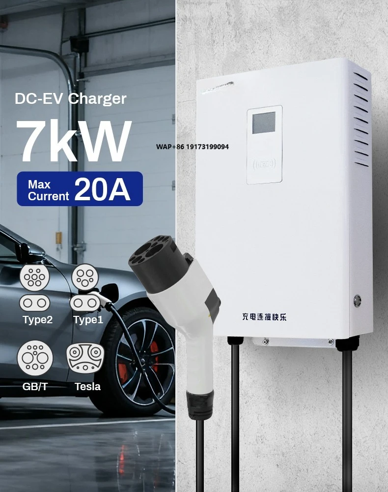 

DC 7kW GB/T Commercial Wallbox EV Charger with 5m Cable for Electric Vehicles