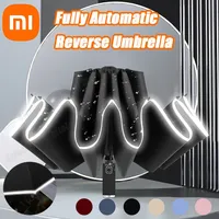 Xiaomi 10 Bone Big Umbrella Automatic Strong Wind Resistant With Reflective Stripe  Fold Umbrella UV Insulation Portable