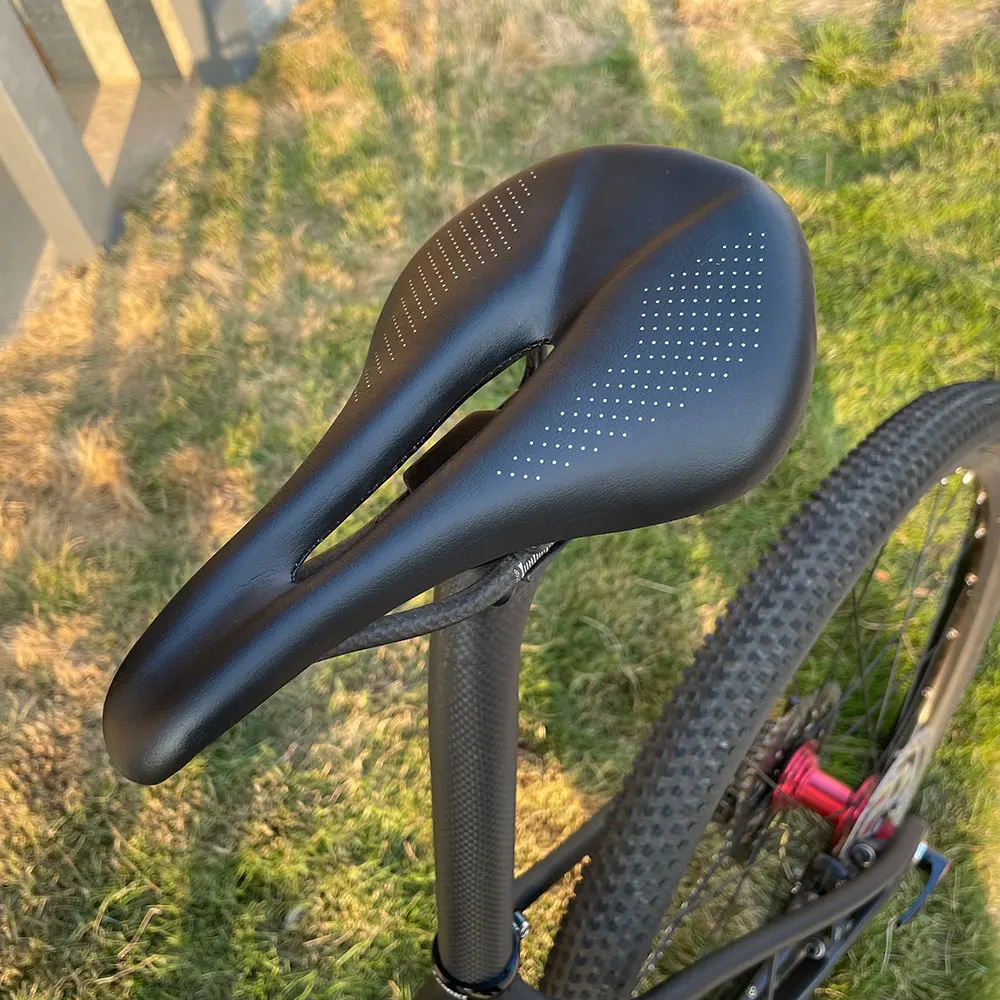 ELITA ONE Carbon Saddle MTB/Road Bike Saddle Super Light Leather Carbon Cushions 96g