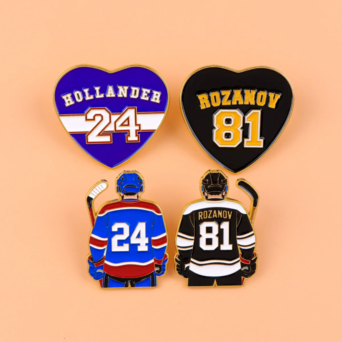 Canadian TV Show Enamel Pin Cartoon Brooch For Coat Ice Hockey Brooches Set Fashion Lapel Badges Jewelry Gift for Friends