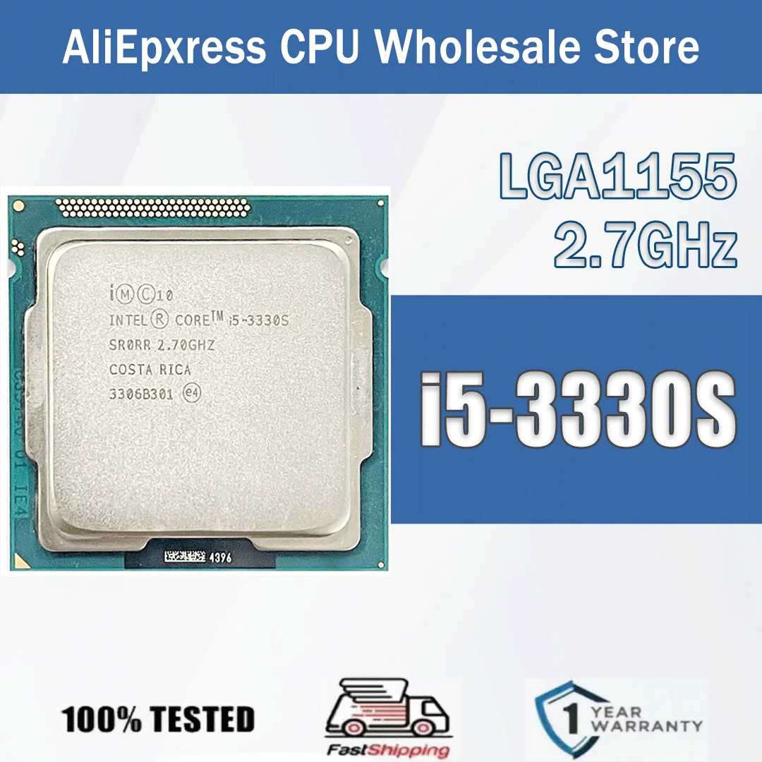Intel Core i5-3330S 4 Núcleos 4 Threads 2.70GHz 65W 6MB Cache 22nm LGA1155 SR0RR DDR3 1333/1600 MHz Ivy Bridge HD Graphics 2500