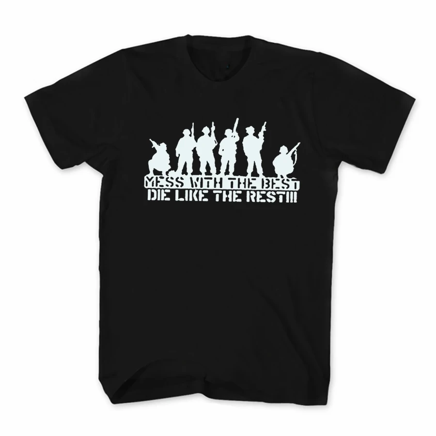 Mess with The Best, The Like The Rest. Bundeswehr Army T-Shirt. Summer Cotton O-Neck Short Sleeve Mens T Shirt New S-3XL