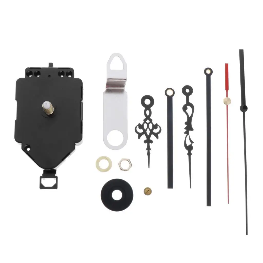 Wall Quart Pendulum Clock Movement Mechanism DIY Kit Replacement 2 Pairs of Hand