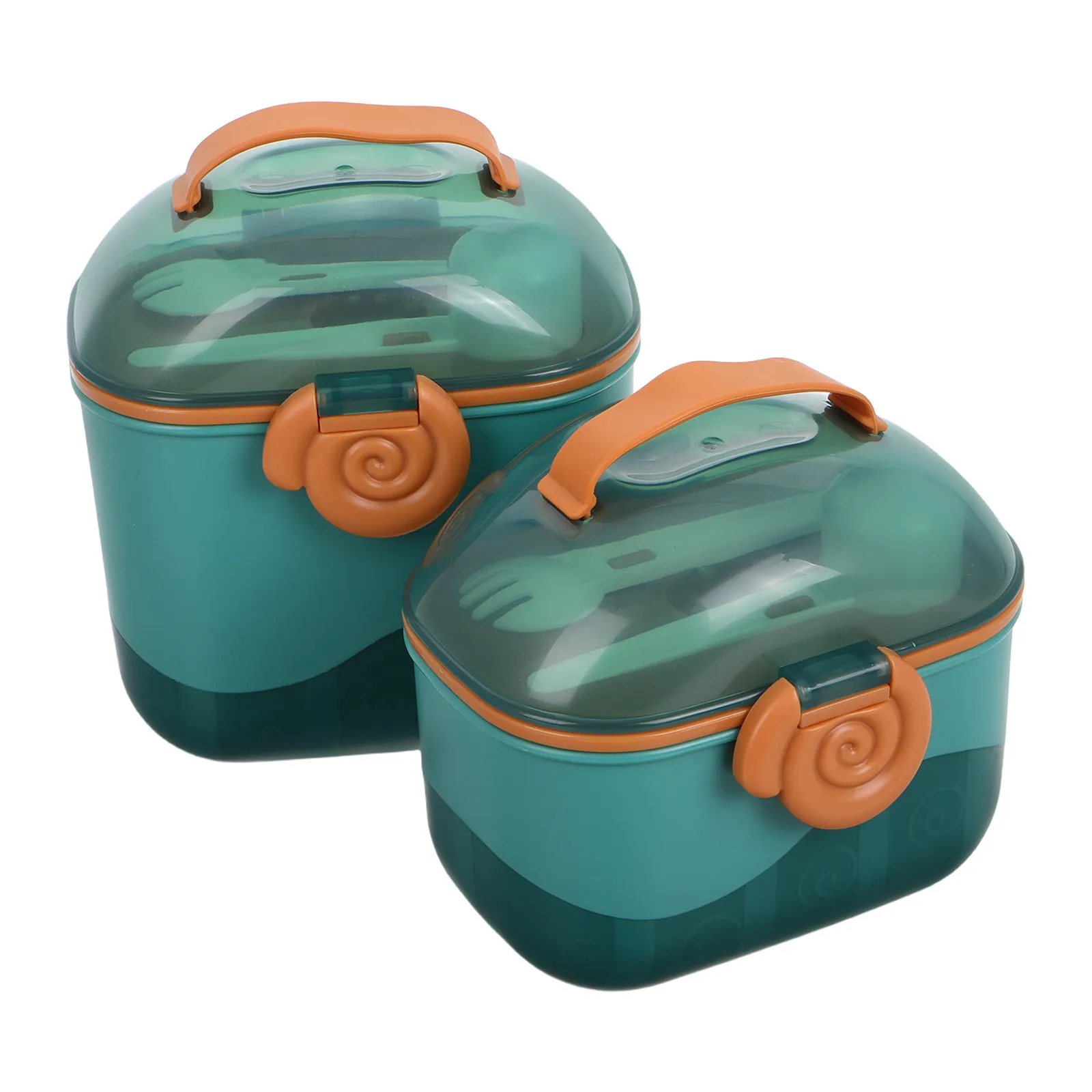 

2Pcs Formula Container Multi Compartment Portable Baby Food Storage Travel Dispenser Toddler Snack Box Milk Powder Storage