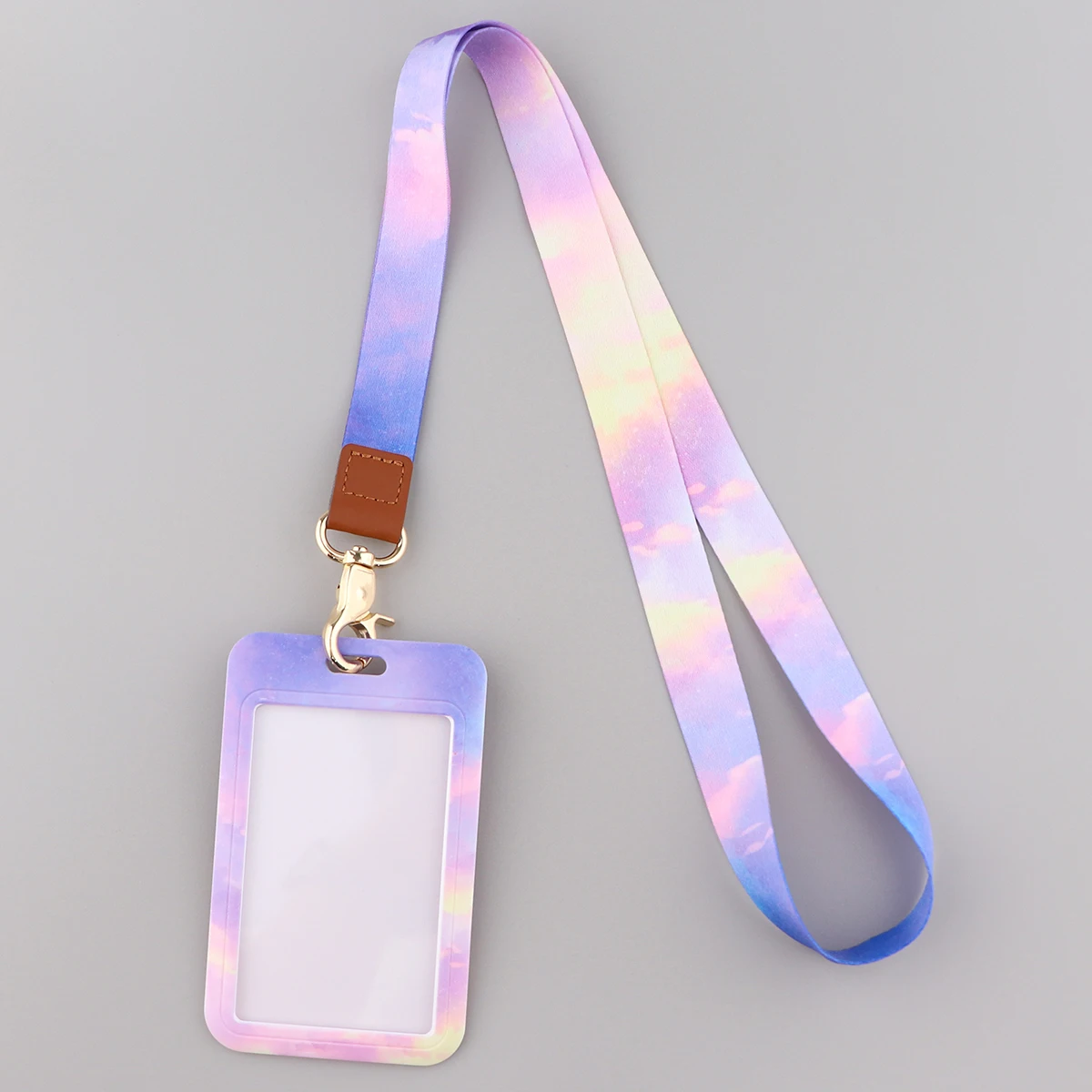 ER1888 Minimalistic Color Rendering Lanyard Card ID Holder Car KeyChain ID Card Pass Phone Badge Keyring Holder Jewelry