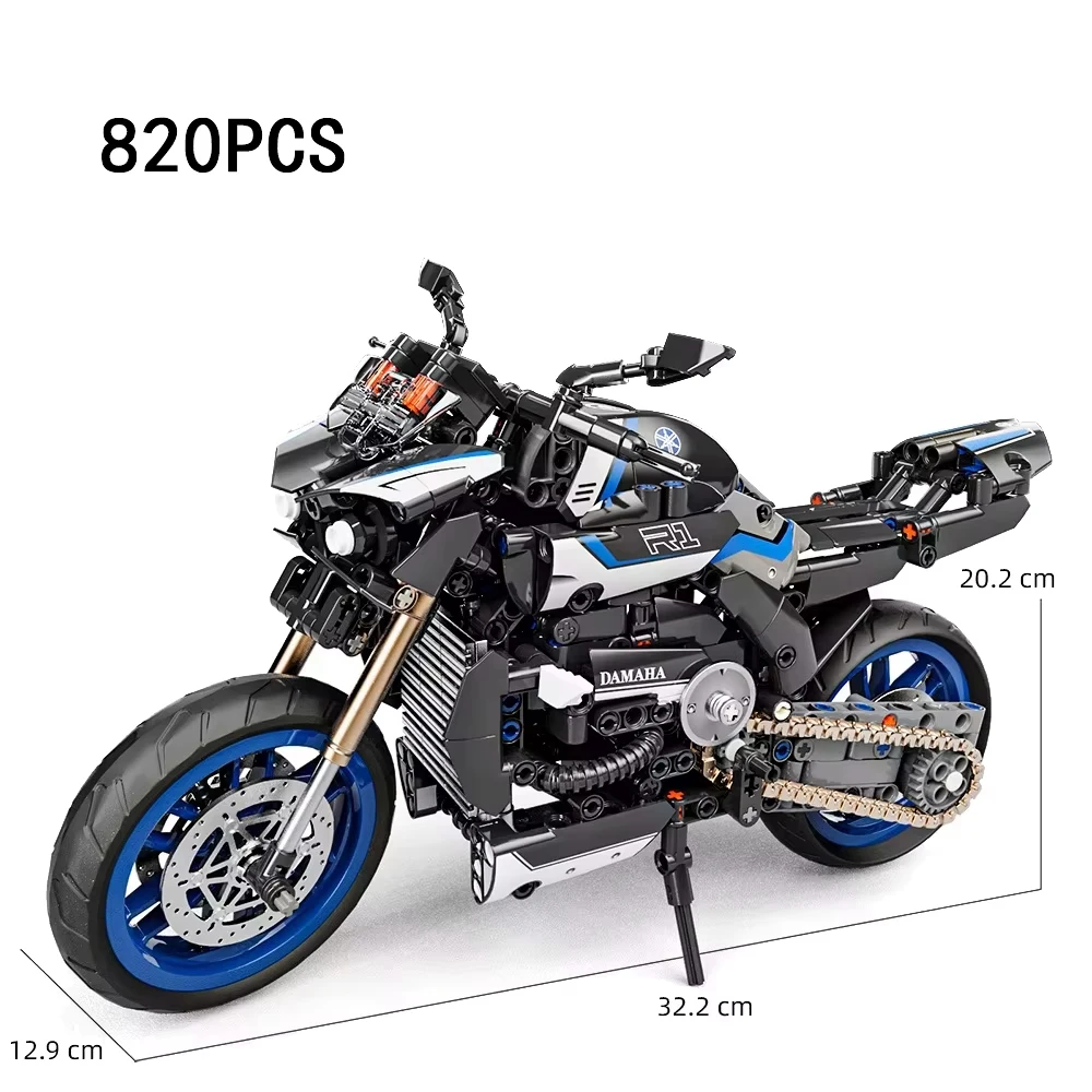 

Хит продаж 2026 года: конструктор мотоцикла, модель 1:8, с механической трансмиссией, игрушка для мальчиков, подарок на день рождения