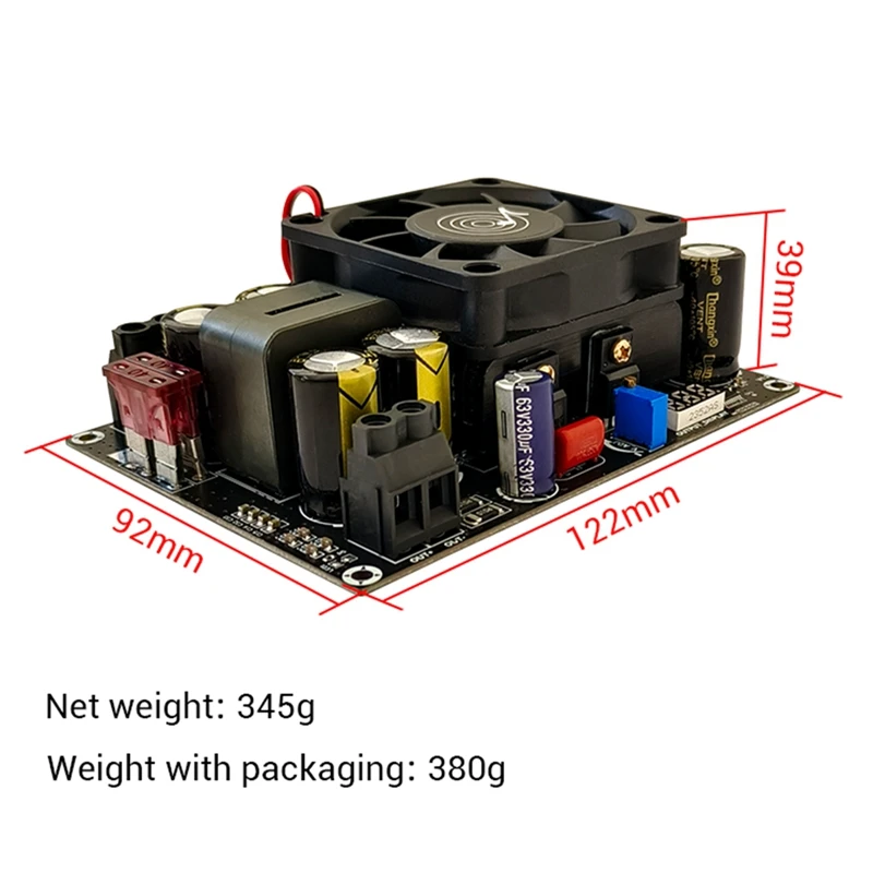 1 PCS ZK-PW500 Boost Board Module Black 12V24V To 24V-50V Adjustable With Voltage Display 500W Voltage Charger Step Up Module