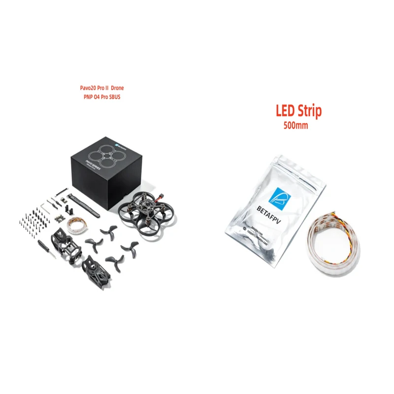 Pavo20 Pro II sin escobillas BWhoop Quadcopter tira LED O4 unidad de aire Pro marco BWhoop conducto