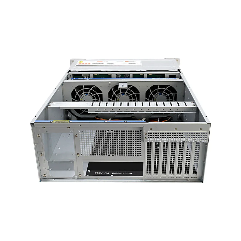 CEACENT CC3K24-24S12N 4U Hot-pluggable PWM Fan 24-Bay Rack Server Chassis with 12x NVMe U.2 SSD CPLD Lighting Design Backplane
