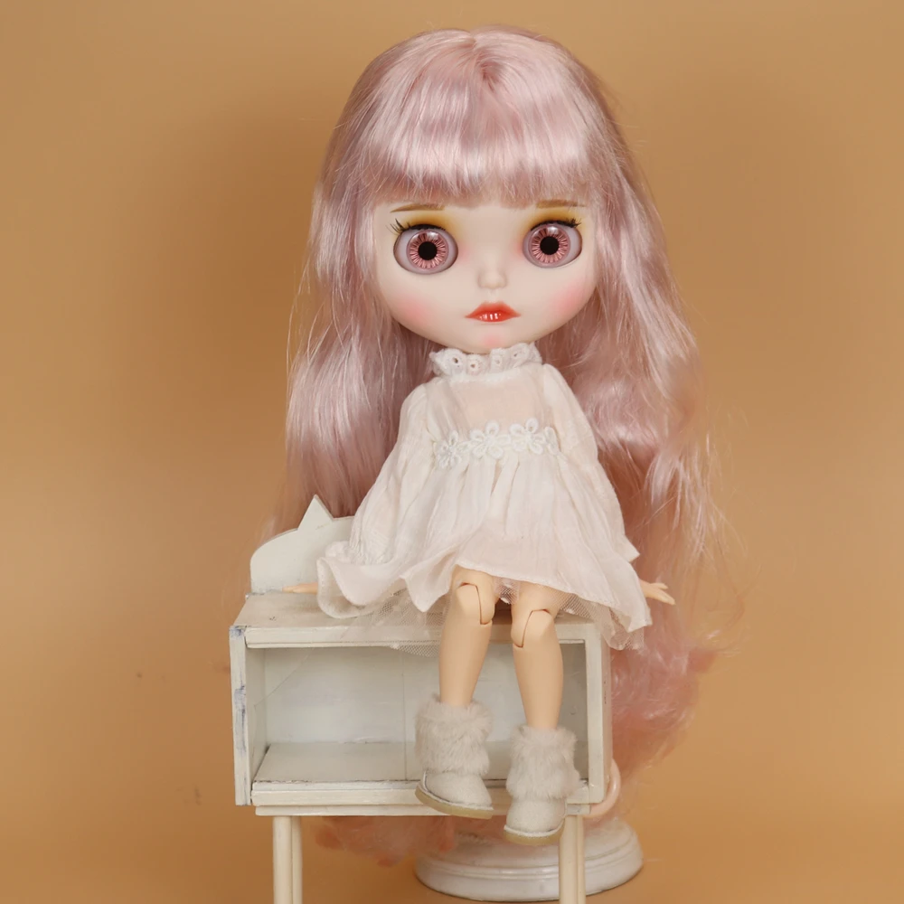 ICY DBS Blyth doll toys shoes with fur winter boots snow shoes about 3.5cm