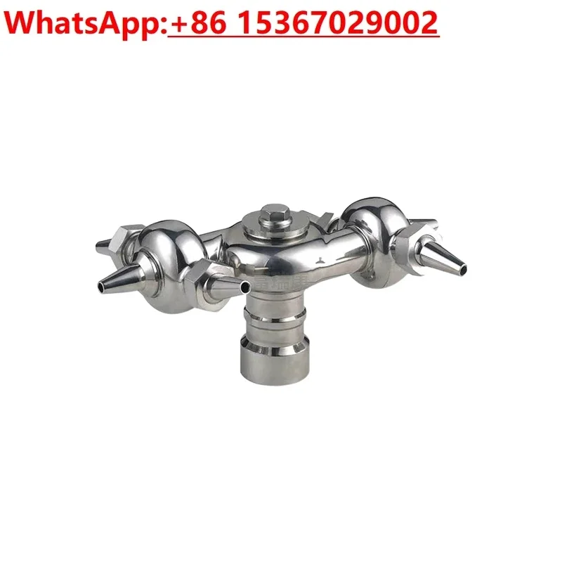 

Stainless Steel Horn Cleaning Ball Double Circulation Can Washer Spray /Threaded Rotary Cleaning Ball