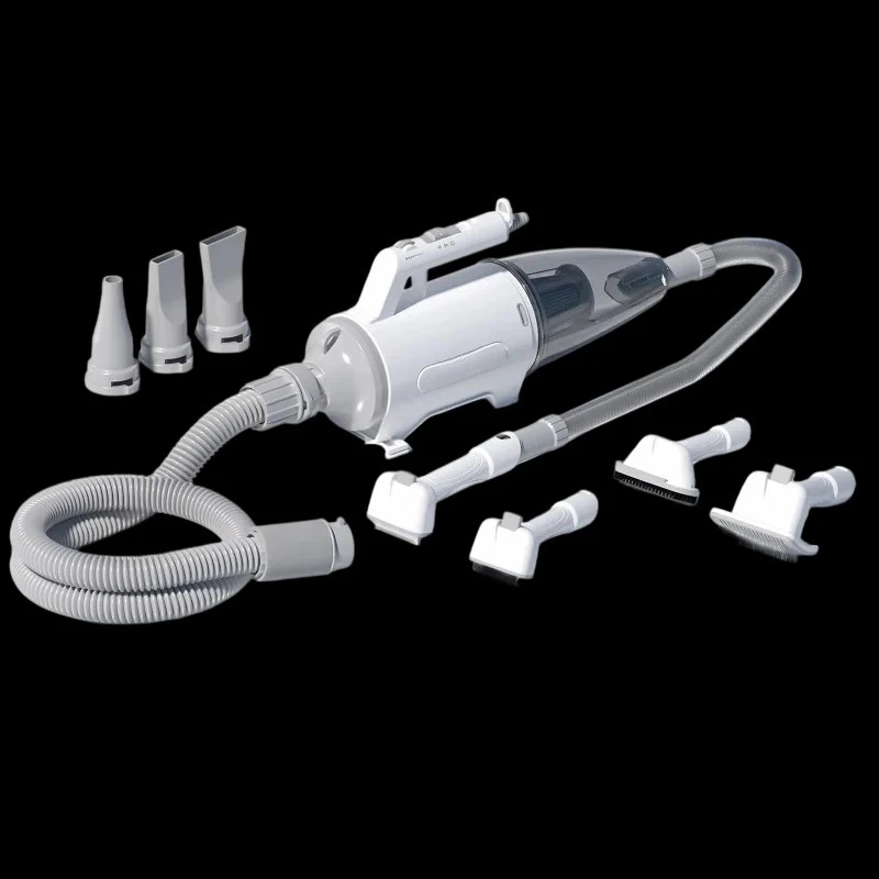

Blow, Comb, and Vacuum 3-in-1 Functionality Dog Hair Dryer Dog Blower for Dog Cat Hair Grooming and Quick Water Removal