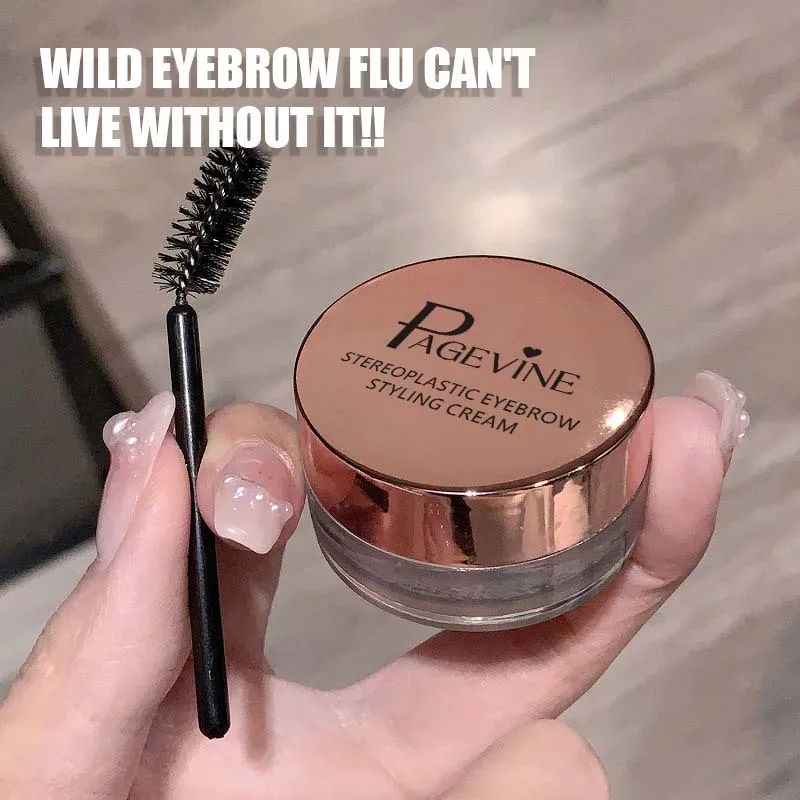 1pc Wasserdichte 3D Augenbraue Styling Creme Schnell trocknend Make-Up Augenbraue Gestaltung Seife Natürliche Wilde Stirn Pomade Einstellung Gel Wachs