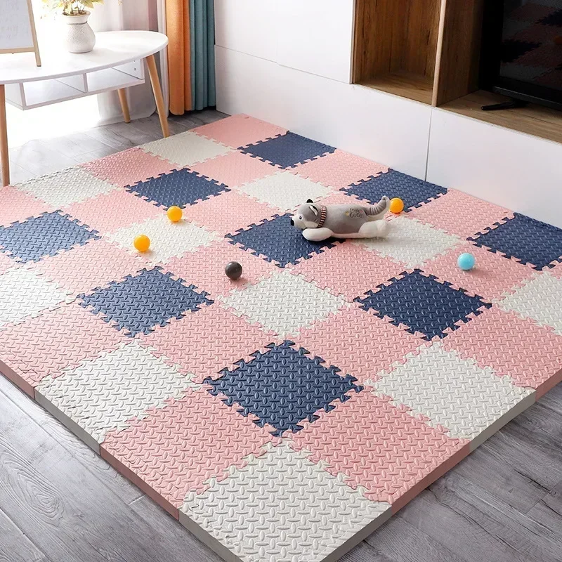 Schutz EVA Blatt Korn Fußmatten Yoga Fitness Nicht-Slip Spleißen Teppiche Schock Zimmer Spielen Matten Neue 30*30 cm Verdicken Sport Gym Matte