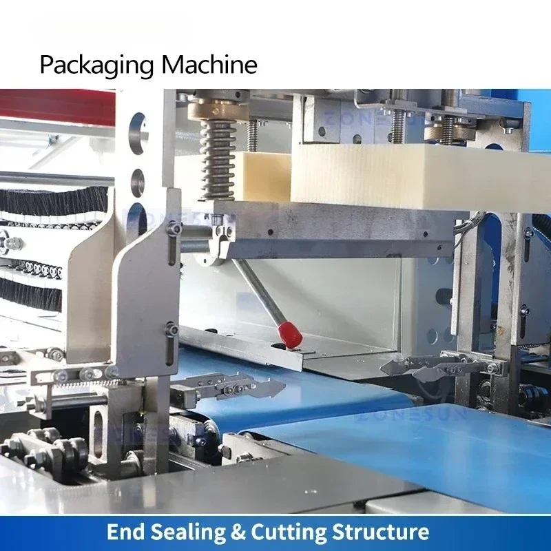 Horizontale Form-Fill-Seal Flow Wrapper Kissen Verpackungsmaschine Gemüse Flow Wrap Verpackungsmaschine ZS-ZB600W