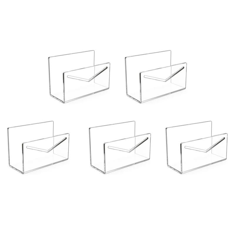 

5X Mail Holder Mail Organizer Countertop Acrylic Mail Sorter For Desk Envelope Holder Letter Organizer For Office School