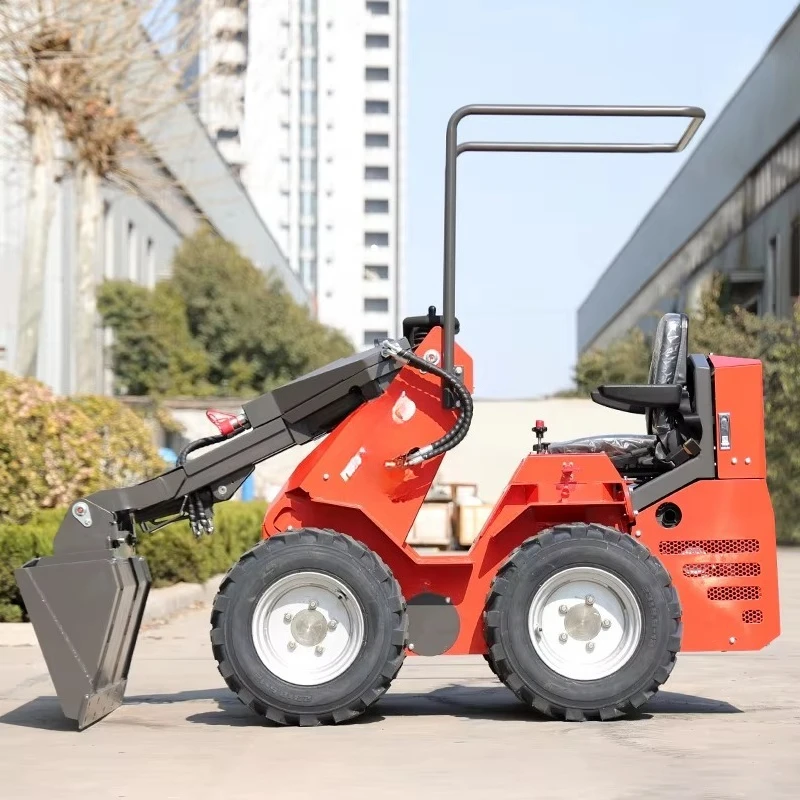 Mini Loader diesel House Diesel Tracked Mini Skid Steer Loader with 4 in 1 Bucket Wheel Mini Loader Suppliers
