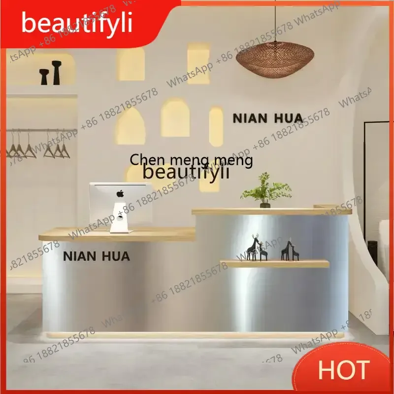 

G8578 Cashier Simple Modern Small Bar Shop Small Women's Clothing Store Counter Beauty Salon Barber Corner Front Desk