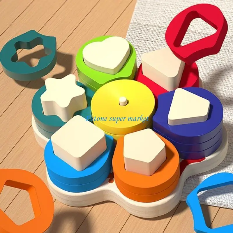 

090B Kids Blocks Sorting Improve Intelligence Educational Toy for Color Recognition