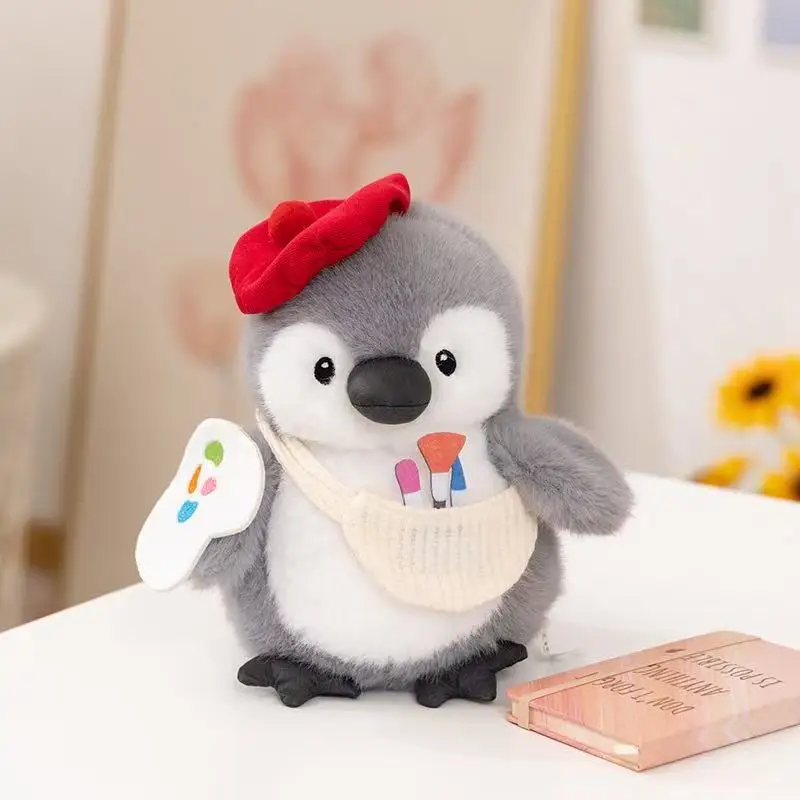 The latest artist fishing chef penguin doll simulation filled plush toy doll cartoon anime cute gift for friends fun doll