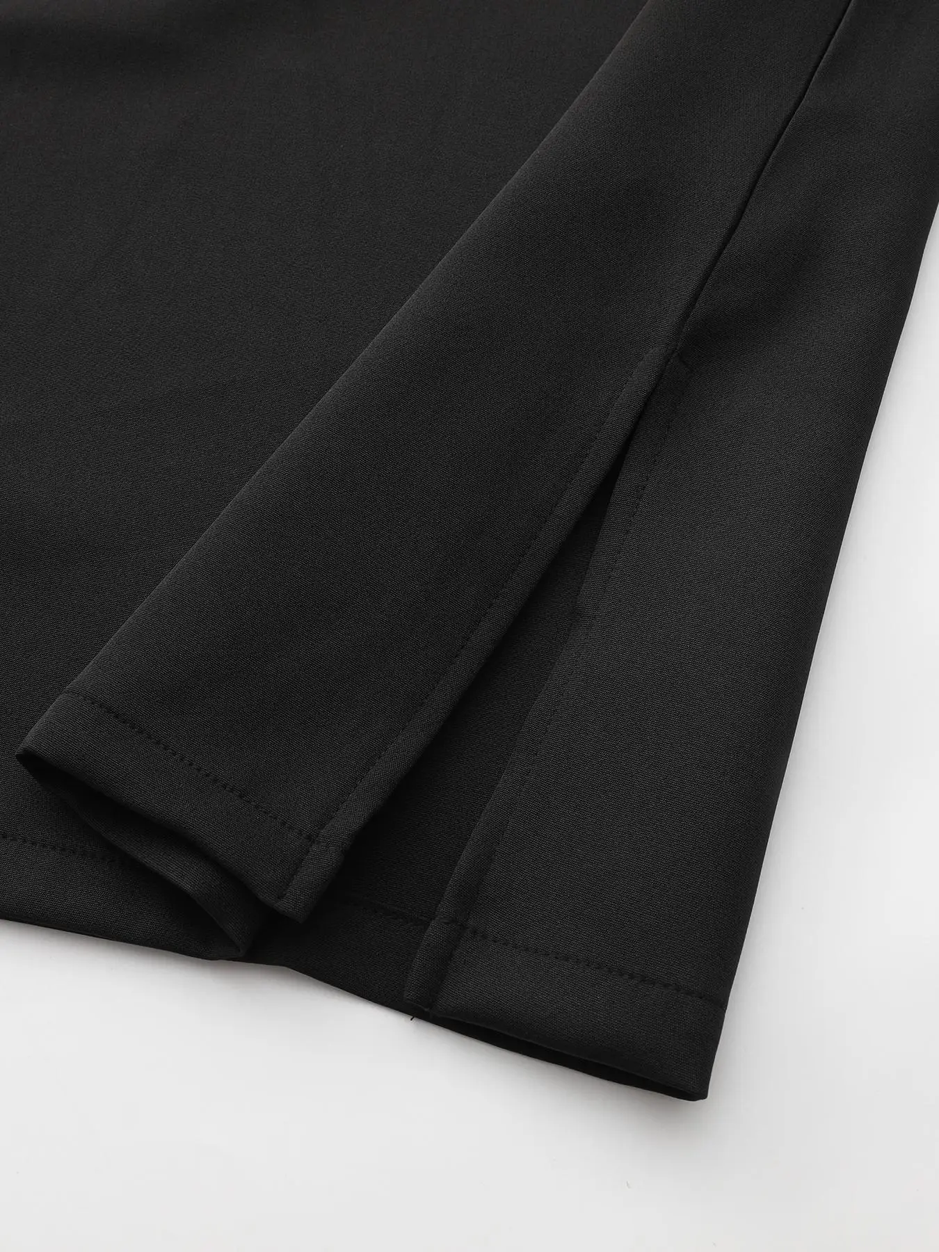 Conjunto Casual de 2 Piezas con Bordado Negro Musulmán Tradicional Africano y de Oriente Medio, Moda Étnica Urbana