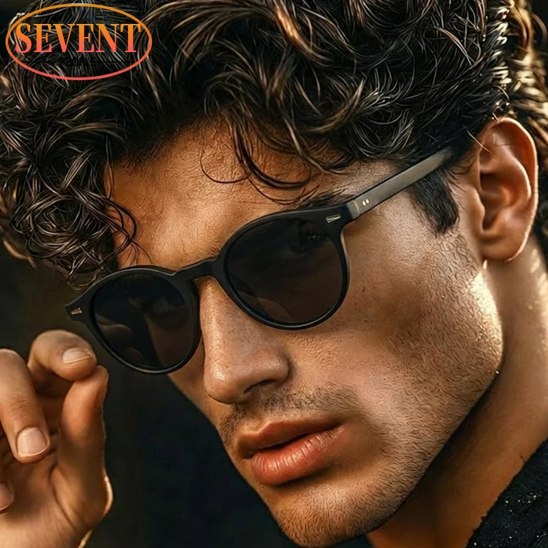 

Vintage Steampunk Round Sunglasses Men 2026 Luxury Brand Classic Change Color Sun Glasses For Male Trendy Outdoor Driving Shades