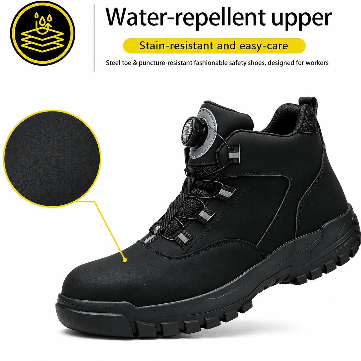 Industrial Men's Safety Boots  - Leather Work Boots review and price