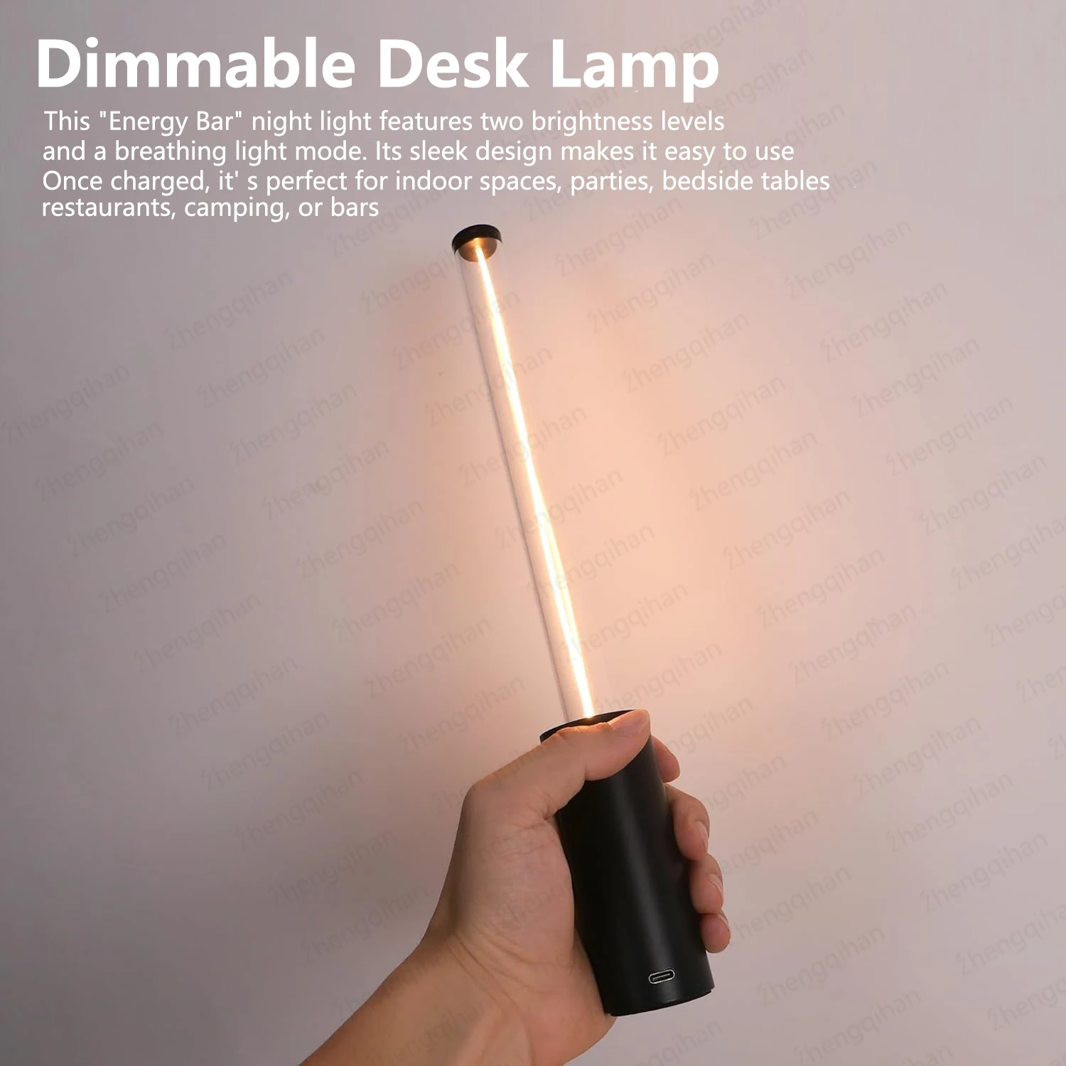 Rechargeable Table Lamp LED Touch Sensor Desktop Night Light Wireless Reading Lamp For Restaurant Hotel Bar Bedroom Decor Light