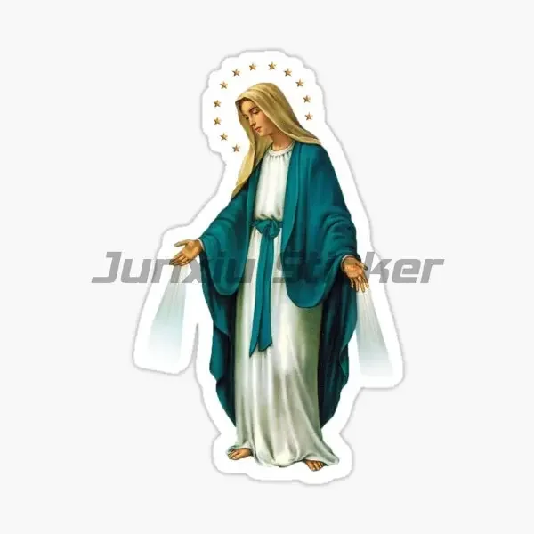 Mary Catholic Virgin God PVC Sticker for Car Bumper Window Laptop Door Wall Room Table Motorcycle Helmet Decals Customizable