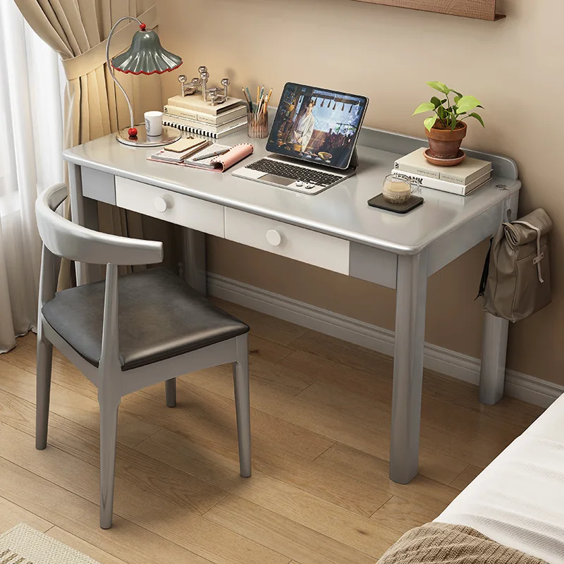Solid wood simple home desk student writing simple study table bedroom desktop computer table