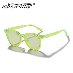 Vintage Oversized Round Sunglasses Women Men 2023 Brand Design Fluorescent Green Big Frame Fashion Cool Sun Glasses Shades S343