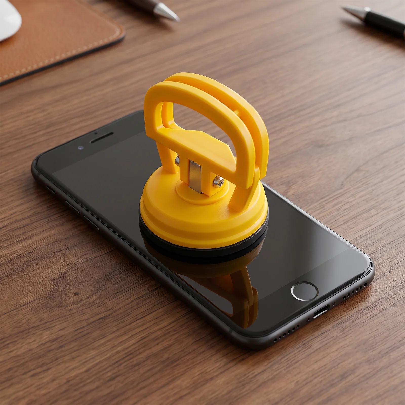 ABS Plastic Screen Opening Tool, 55mm ABS Plastic Non-Slip Grip for Sewing Rulers, Powerful Suction Cup, Dent Puller Tool