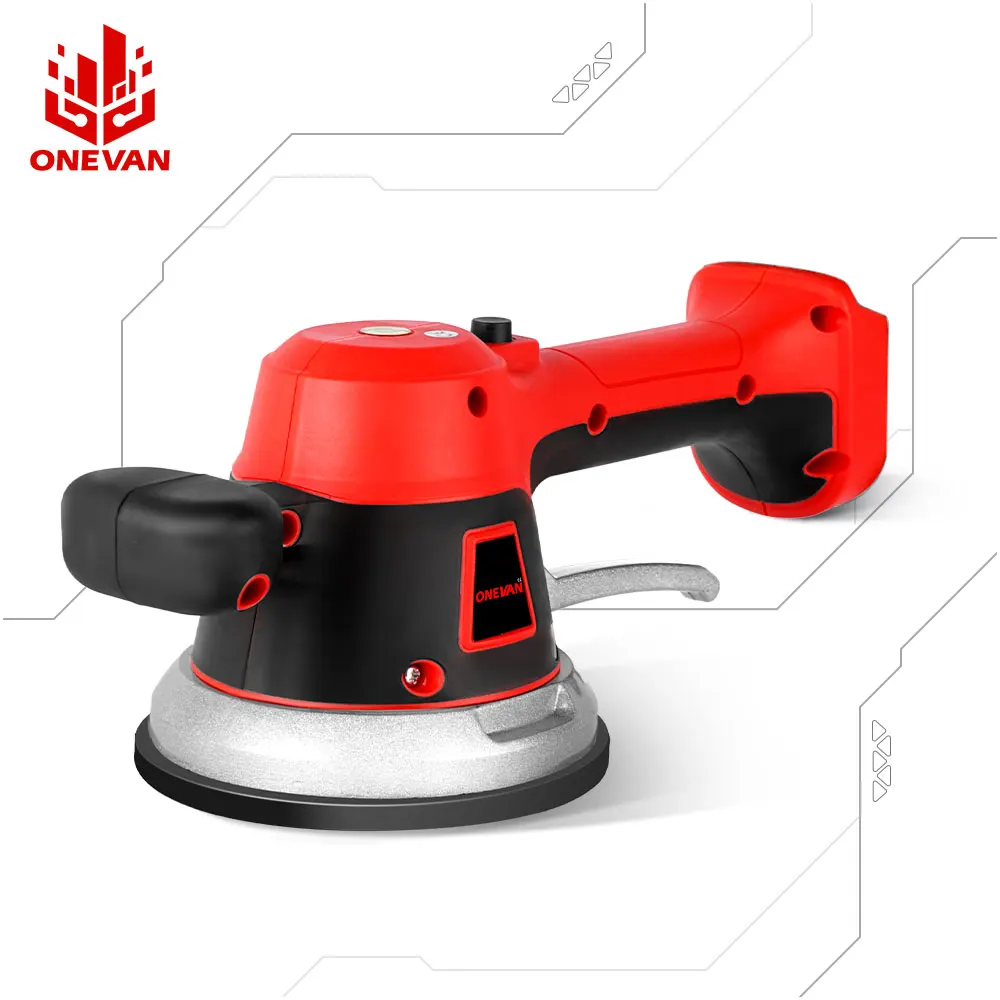 ONEVAN 3500W 200KG Tiling Tiles Machine 6 Gears Tiles Vibrator Suction Cup Automatic Floor Vibrator Tools For Makita 18V Battery