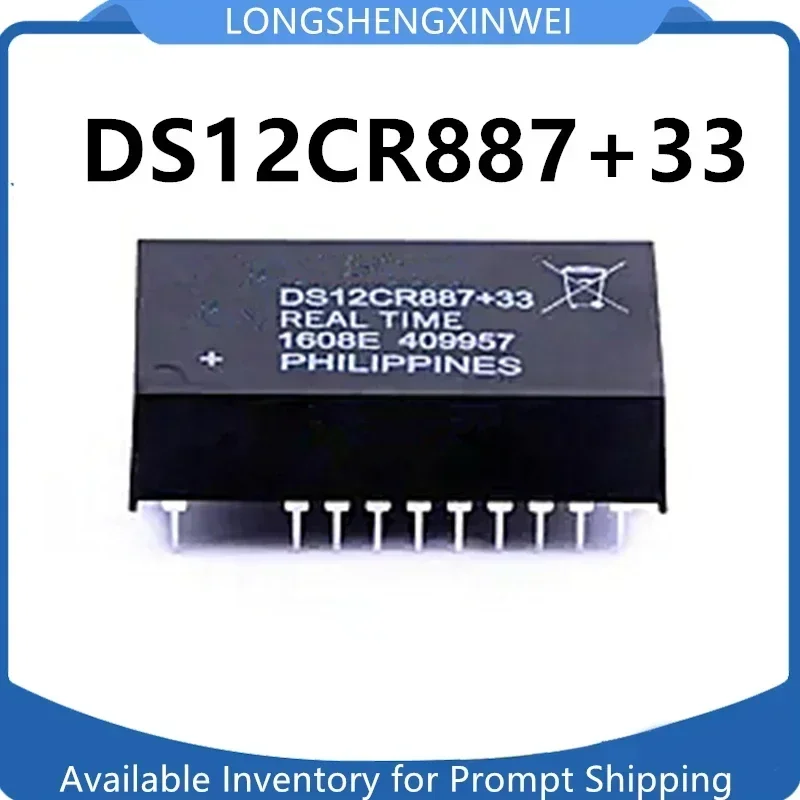 1PCS Original DS12CR887-33 EDIP-24 Real-time Clock Screen Printing DS12CR887+33