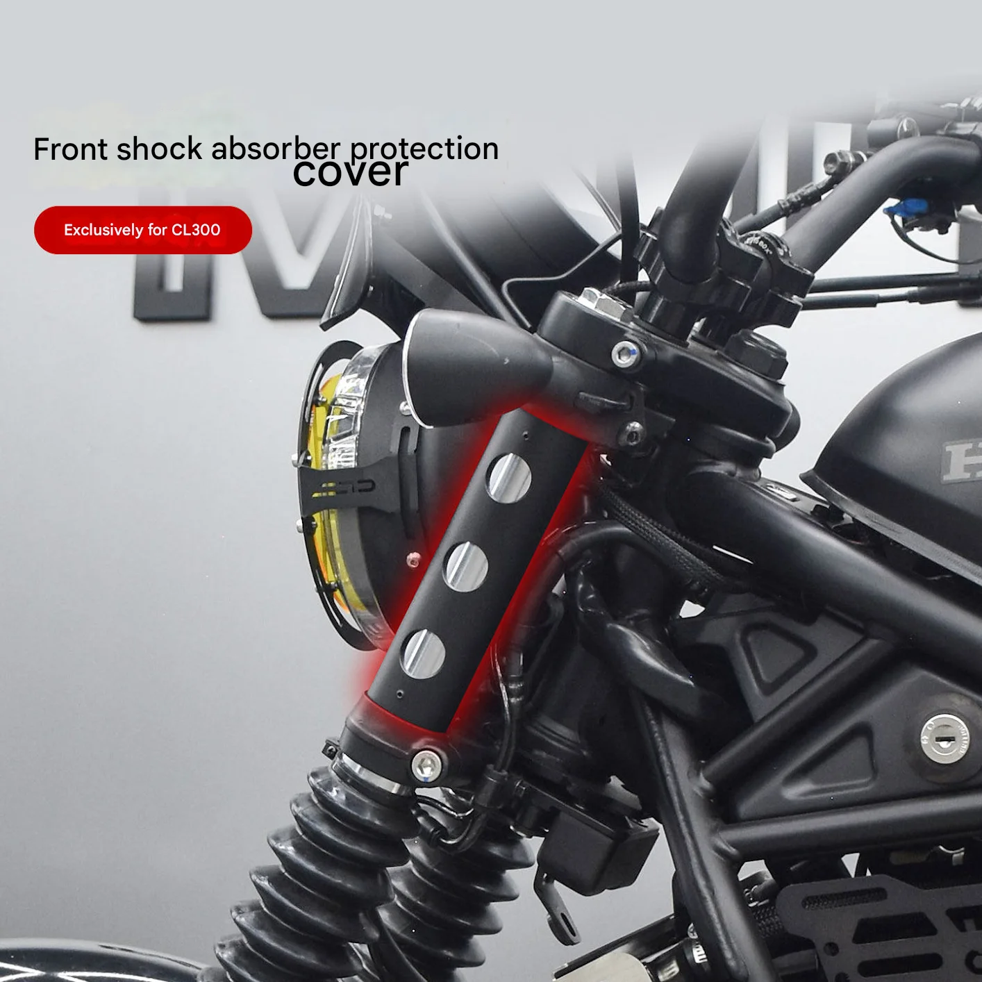 For honda CL300 Vintage Front Fork Protector Stainless Steel Shock Absorber Decorative Cover Tube Shield Motorcycle Accessories