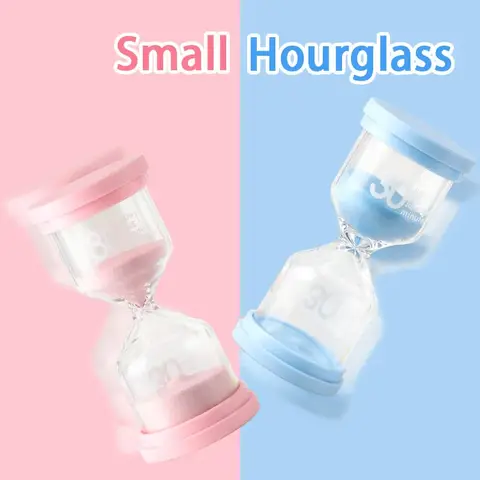 3/5/10/15/30 Minutes Hourglass Sandglass Colorful Sand Timer Flip Sandglass for  Kid Gift Sand Timer Decoration Sand Clock