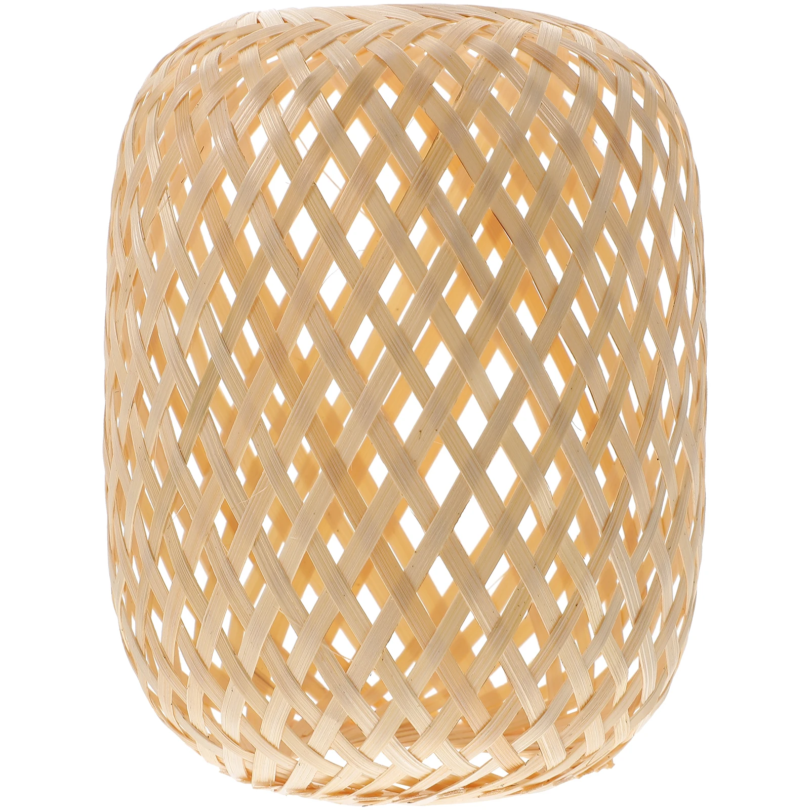 

Bamboo Lamp Woven Pendant Light Cover 12x15cm Replacement Hanging Lampshades Rustic Bamboo Lamp Cover Home Decor