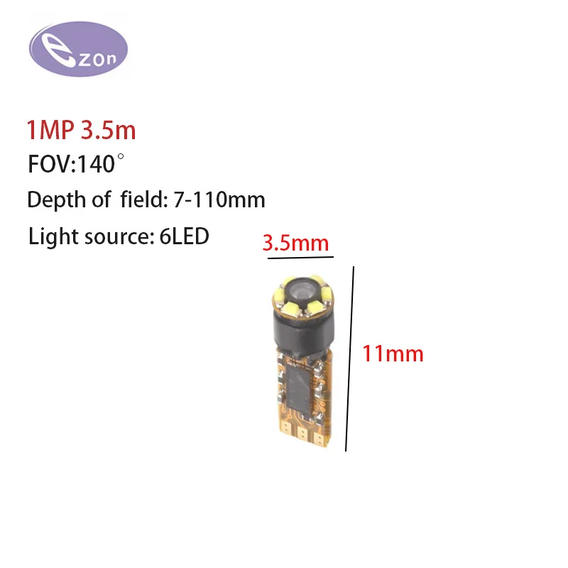 

1MP 3,5 мм USB ультра короткий эндоскопический модуль HD объектив FOV140 освещенный промышленный трубопровод авторемонт регулируемый фокус EZ-EN33S-RT
