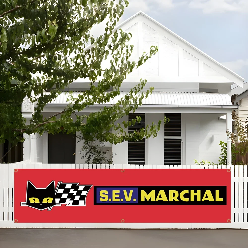 60x240cm SEV Marchals Auto Parts Banner Flag Polyester Printed Garage or Outdoor Decoration Tapestry