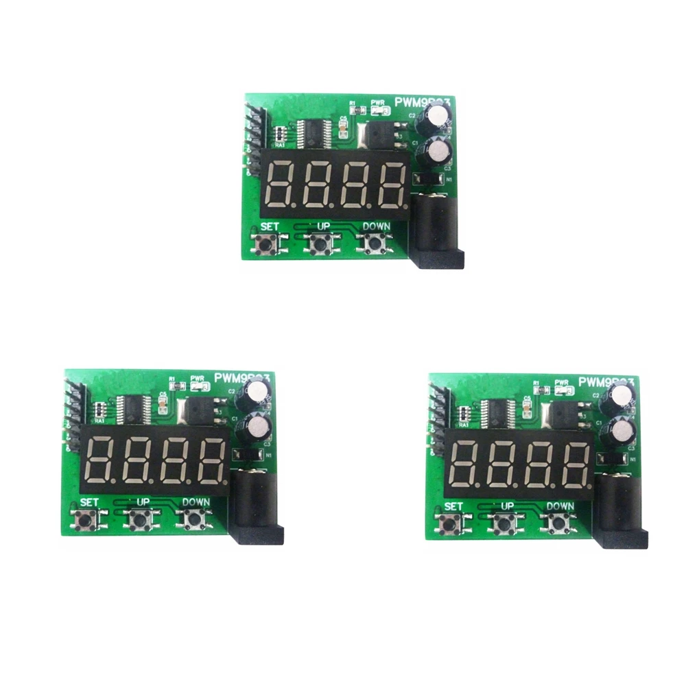 3PCS 3 Channel PWM Function Signal Generator 20Hz-1MHZ requency Duty Cycle Square Wave Pulse Adjustable Module DC 12V 24V