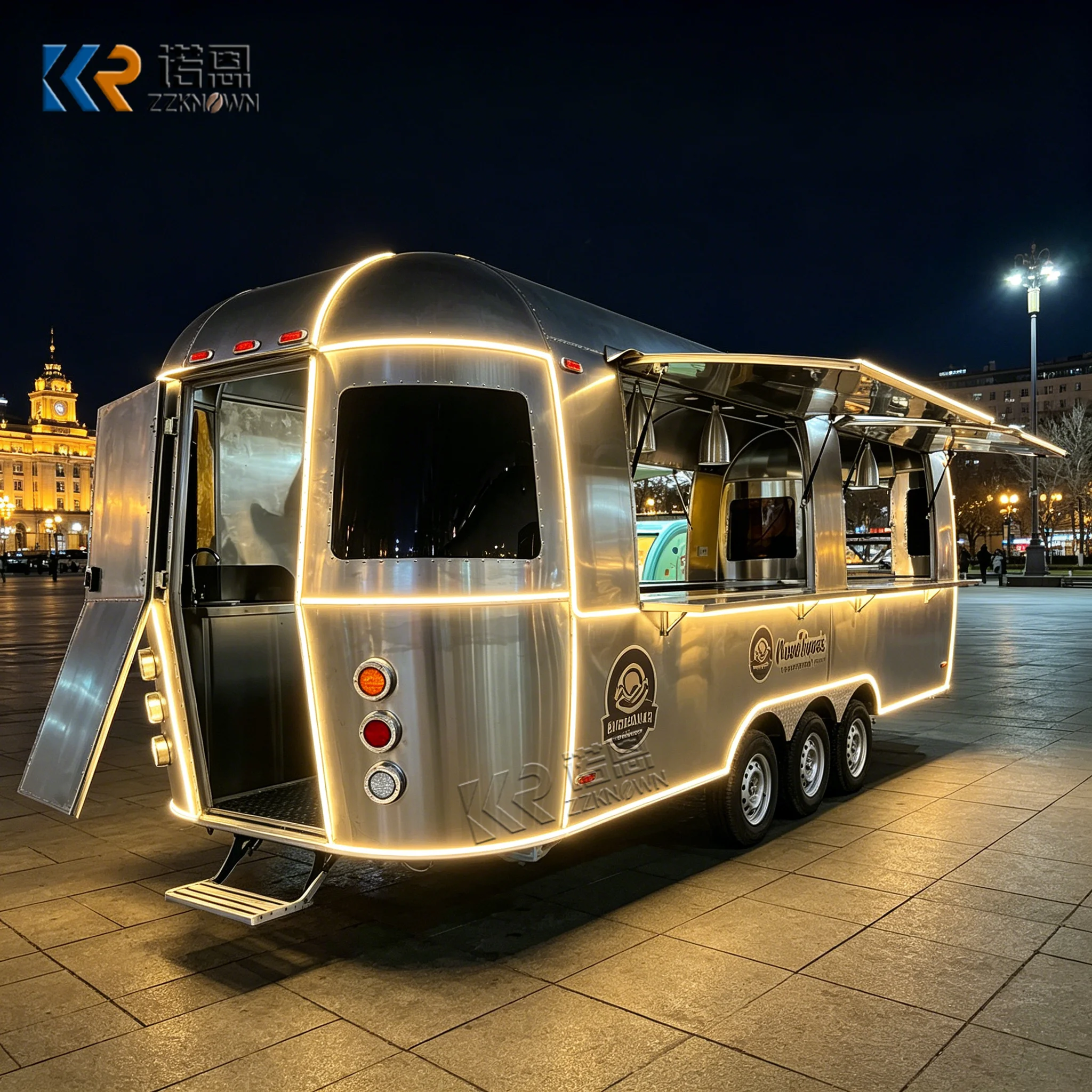

Mobile Catering Trailer Concession Trailer Mobile Coffee Ice Cream Truck Cart Hot Dog Cart Food Truck Fully Equipped