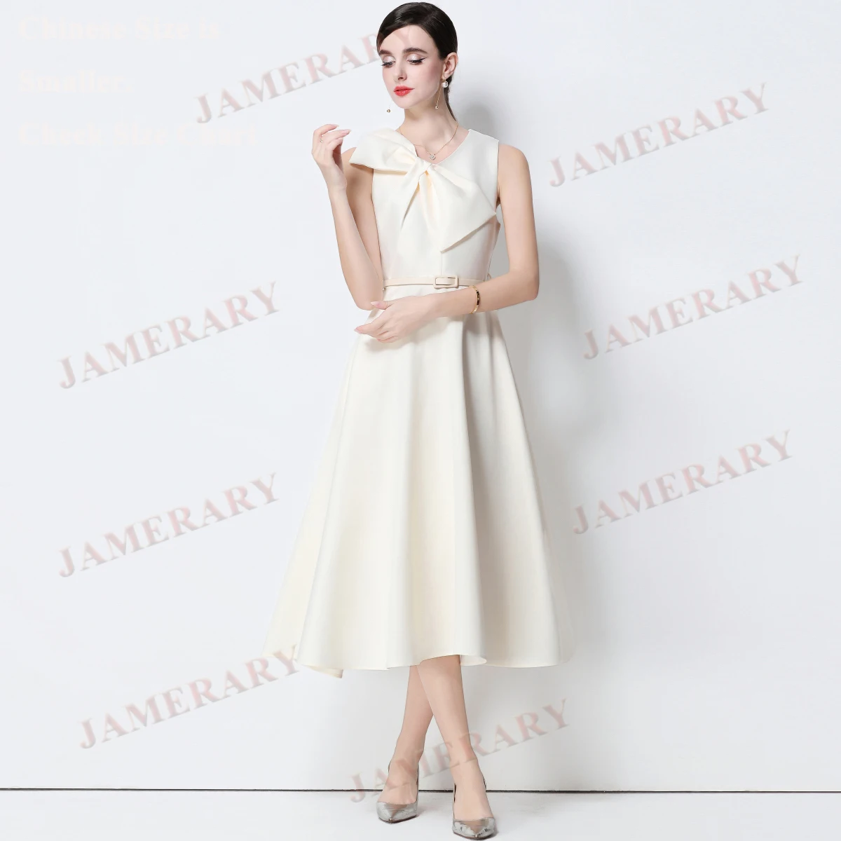 Elegante Sommer Herbst Großen Bogen Formale Abend Lange Kleider Für Frauen Hochzeit Guess Kleid Brautjungfern Prom Party Vestidos Midi