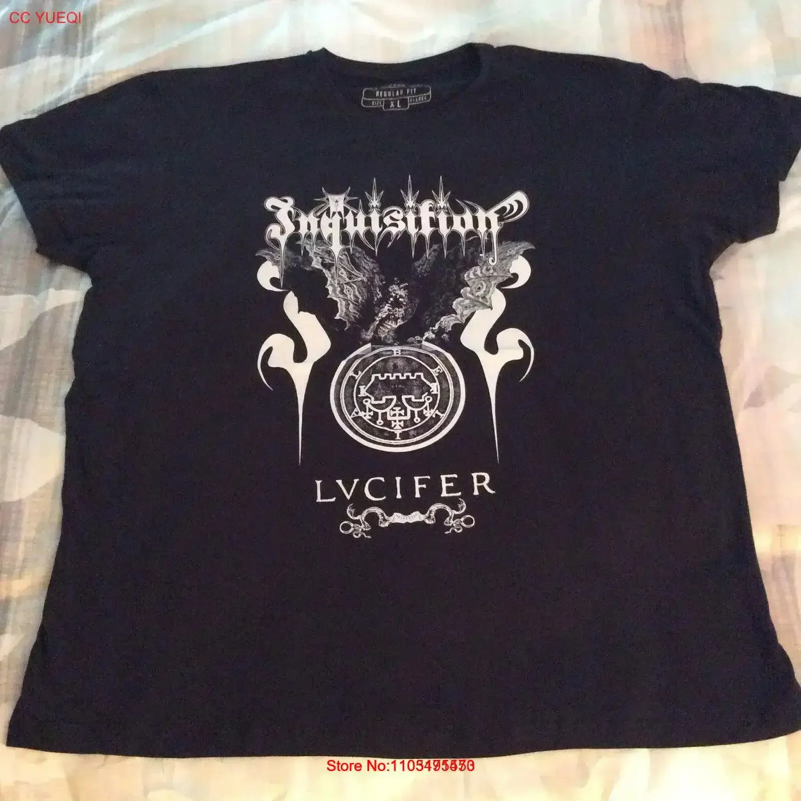 INQUISITION T Shirt XL The Chasm Urfaust Dawn Windir Absu Urgehal Djevel vintage Washed Top For Everyday Wear Stylish Slightly