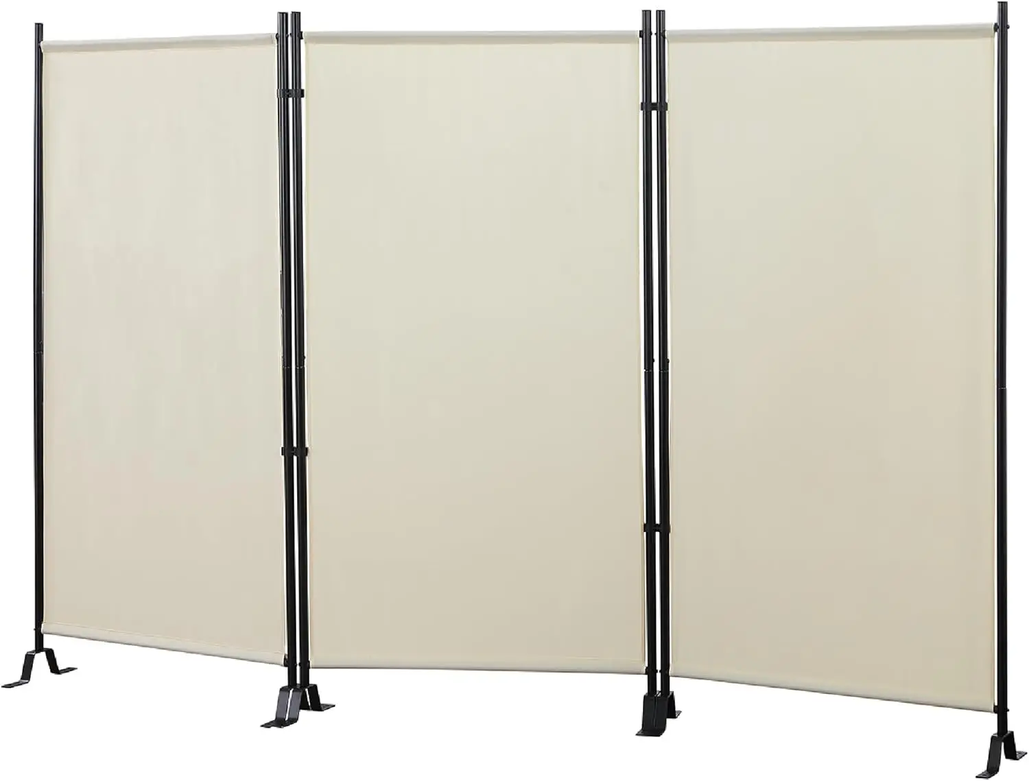 Water Repellent Fabric Room Divider com Black Powder Coated Metal Frame, Seção Galaxy, Indoors produtos