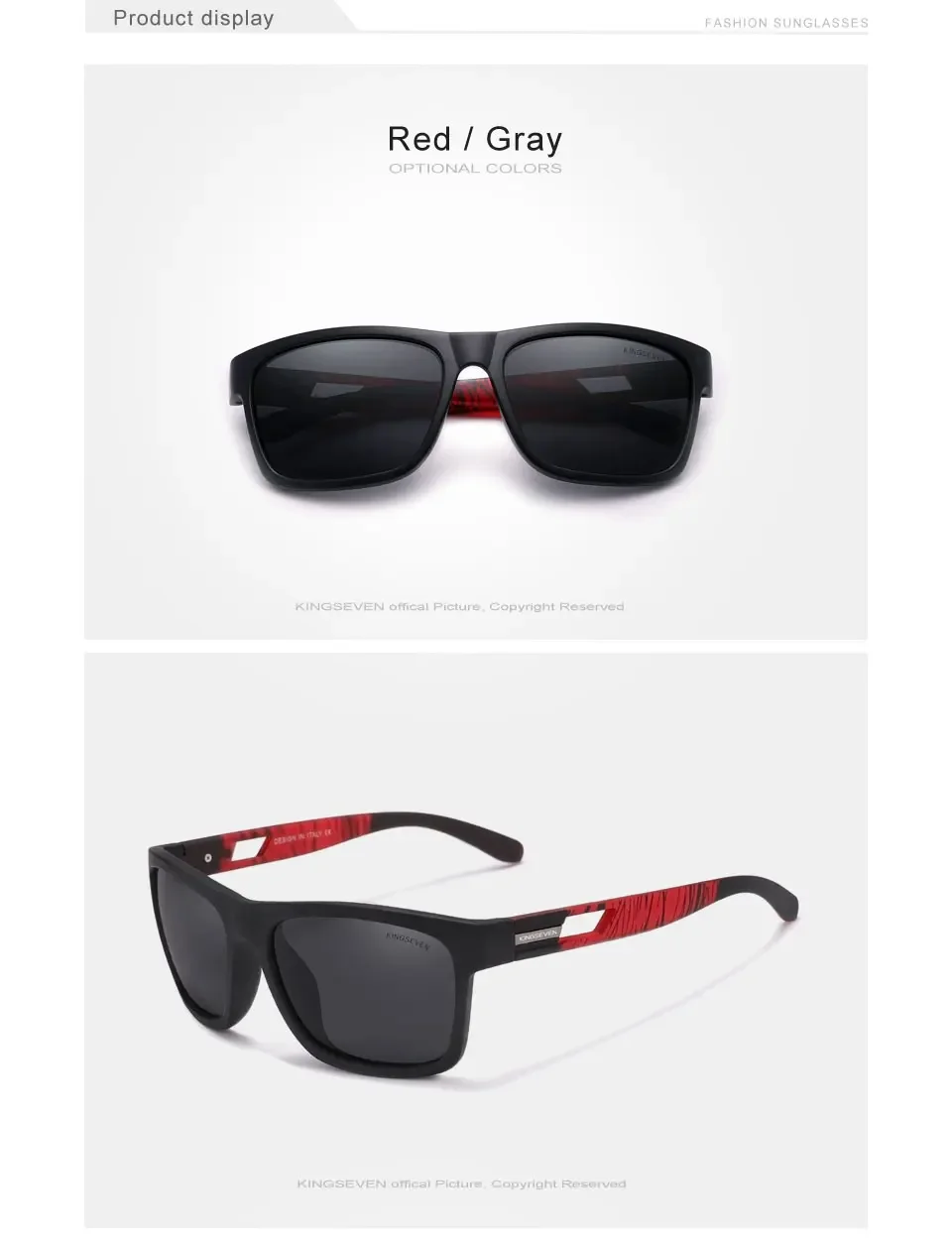 KINGSEVEN Mode Zebra Muster Sonnenbrille Männer Polarisierte Anti-UV400 Sonnenschutz Gläser Frauen Kausalen Outdoor Fahren Brillen – Detail 4
