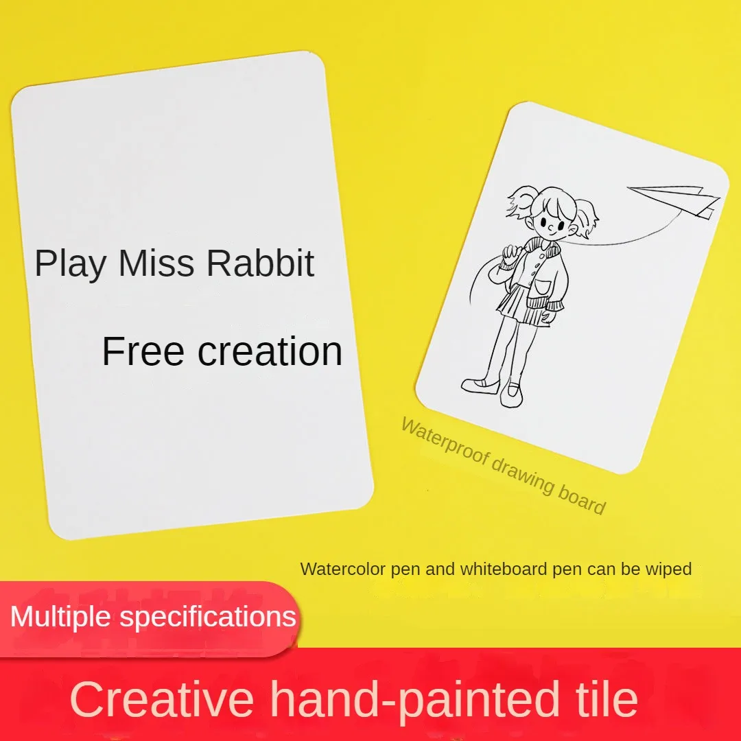 Wielofunkcyjna dwustronna tablica do użytku domowego, biurowego i szkolnego-miękkie krawędzie, rozmiar A4, wielokrotnego użytku