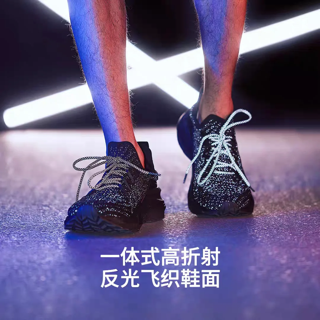 Original Xiaomi Mijia Sneakers 4 Stars Version Classic Black White Two-color Breathable Wear-resistant Non-slip Running Shoes