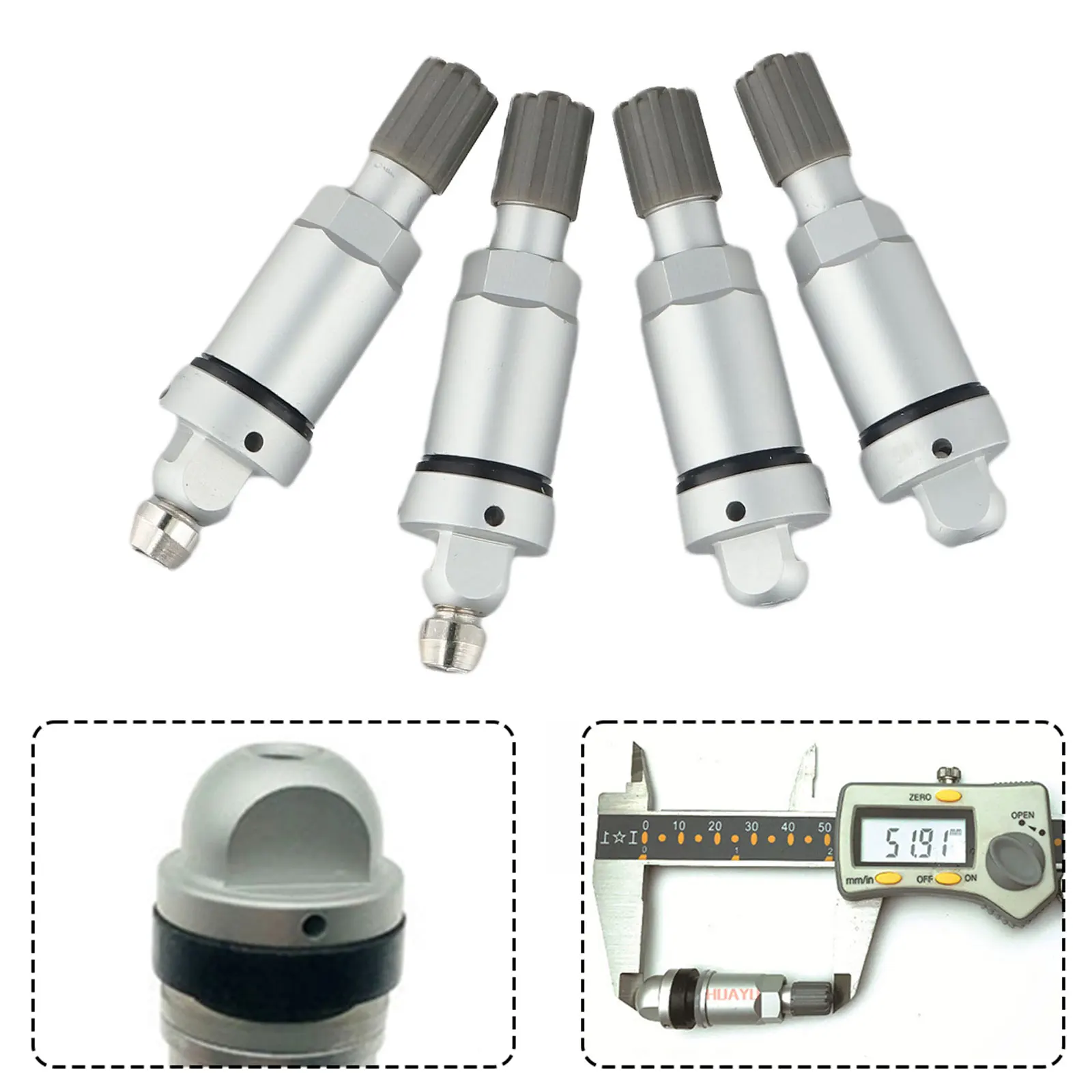 Simplify your For Tire maintenance with this comprehensive set of aluminum valve stems designed specifically for Teslas