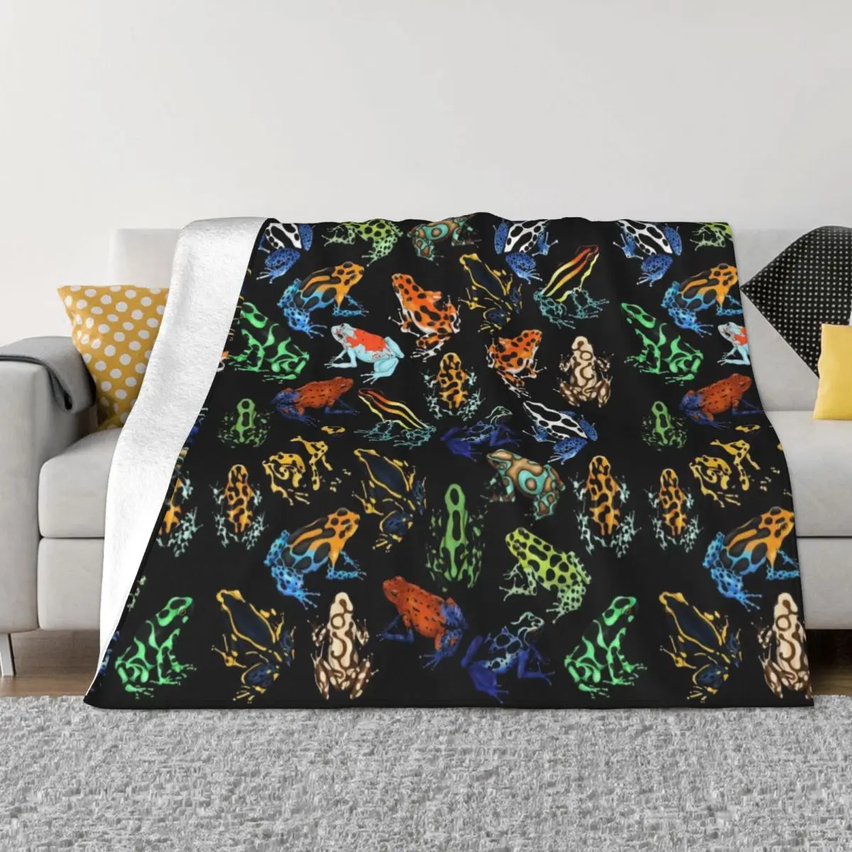 

Poison Dart Frogs of the World Throw Blanket christmas decoration Luxury St Blanket Large Blanket